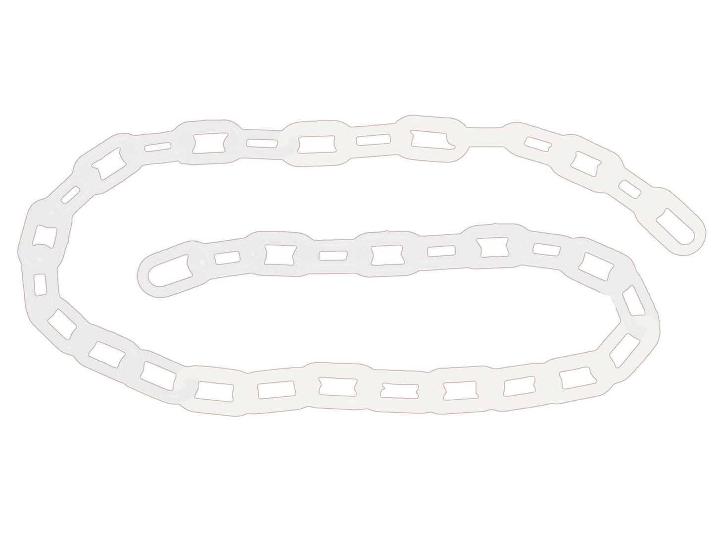 Corrente Plástica Branca 10mm (5 metros) - Carbografite
