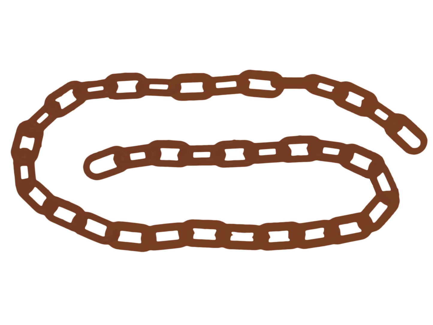 Corrente Plástica Marrom 10mm (10 metros) - Carbografite
