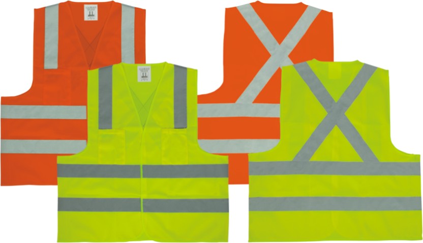Colete de Sinalização CG 04-2B (Bolsos) Ziper Verde Limão - Tam. M