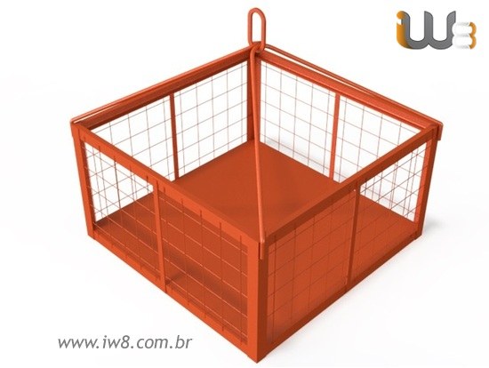 Gaiola de Içamento 1.6m x 1.6m x 0.8m Cap. 2000kg