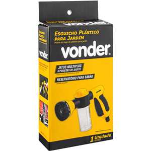 Esguicho plástico para jardim, 8 funções, VONDER