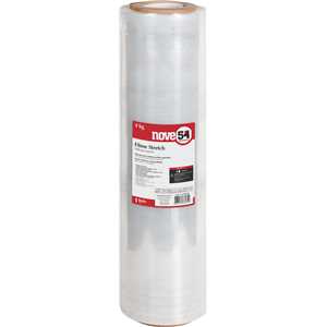 Filme stretch 500 mm x 228 m, 25 micra, rolo com aproximadamente 4 kg, NOVE54