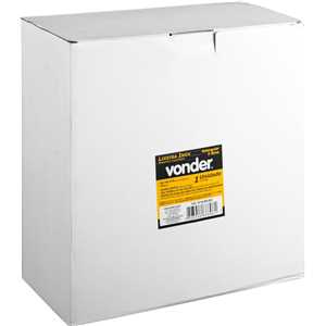 Lixeira retangular, 5 litros, inox, cinza, VONDER