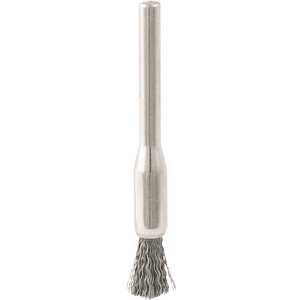 Escova tipo pincel com haste para microrretífica, 4 mm, em inox, VONDER