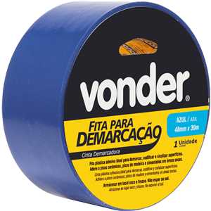 Fita adesiva para demarcação, 48 mm x 30 m azul VONDER