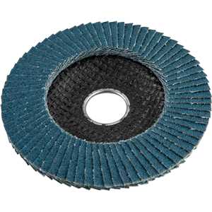 Flap-disc, disco de desbaste/acabamento, 4.1/2" - 115 mm, cônico, grão 50, VONDER