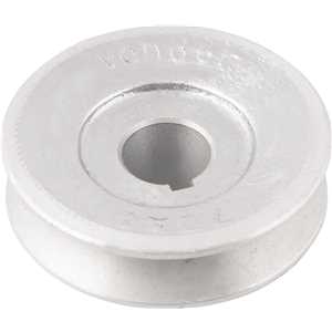 Polia de alumínio 1 canal, perfil A, 70 mm com furo de 3/4" - 19,1 mm, VONDER