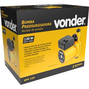 Bomba pressurizadora de 120 W, 220 V~, BPV 120 VONDER
