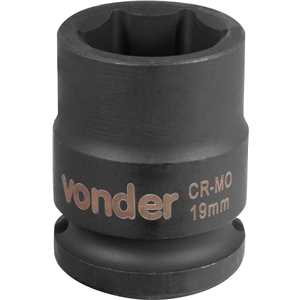 Soquete sextavado de impacto, encaixe de 1/2" x 19,0 mm, VONDER