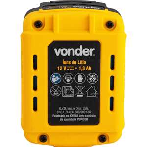 Bateria 12 V, íons de lítio, para PFV 120 VONDER