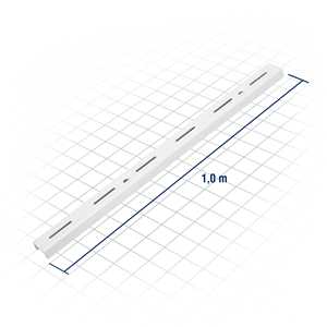 Trilho para prateleira branco 1,0m VONDER