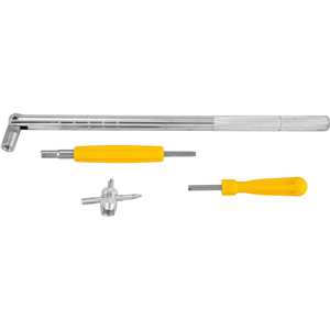 Conjunto saca válvulas de pneus, 4 peças, VONDER