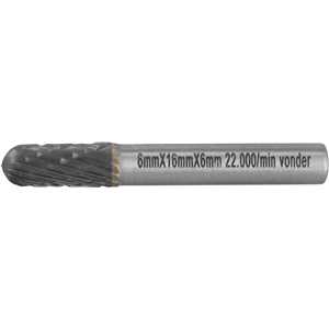 Lima rotativa abaulada, 6,0 mm x 16,0 mm, com haste 6,0 mm, VONDER