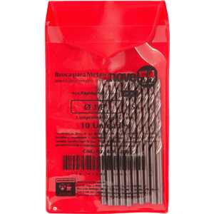 Broca de aço rápido 1/8", com 10 peças, DIN 338 HSS, NOVE54