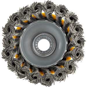 Escova de aço inox tipo copo, 3", torcida VONDER