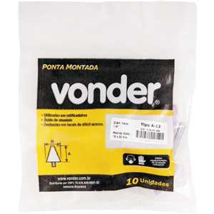 Ponta montada A-12 haste 1/4" VONDER