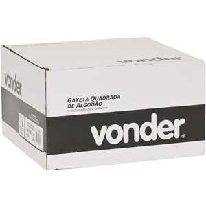 Gaxeta de algodão, quadrada, ensebada, 5/8", VONDER