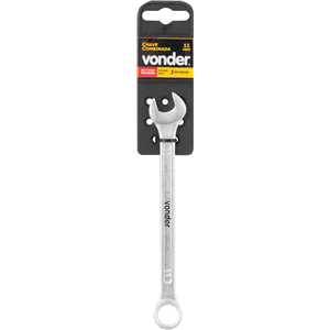 Chave combinada 11 mm, aço cromo vanádio, reta, VONDER
