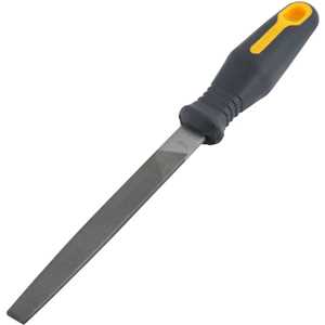 Lima chata bastarda 10", com cabo, encartelada, VONDER