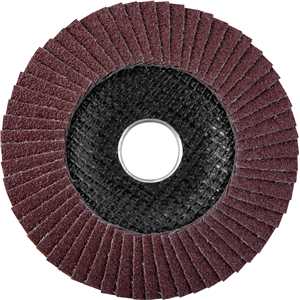 Flap-disc, disco de desbaste/acabamento, 4.1/2" - 115 mm, cônico, grão 40, VONDER