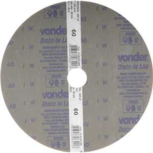 Disco de lixa costado em fibra, 7", grão 60 VDF 47, VONDER