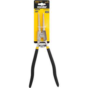 Alicate para anéis externos, bico reto, 12", VONDER
