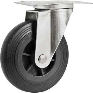 Rodízio giratório 5", para carrinho plataforma de 300 kgf, NOVE54