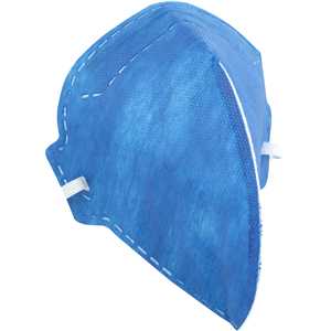 Respirador dobrável, semifacial, sem carvão ativado, sem válvula, PFF1, RDV 2101, azul, VONDER