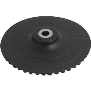 Suporte em disco de borracha 7", rígido com saliências, para politriz, VONDER