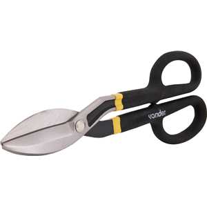 Tesoura 12", para chapas, modelo americano, corte reto, TC 120, VONDER