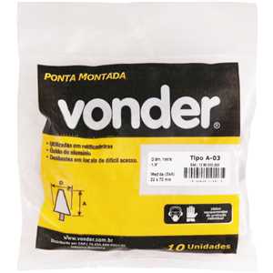 Ponta montada A-03 haste 1/4" VONDER