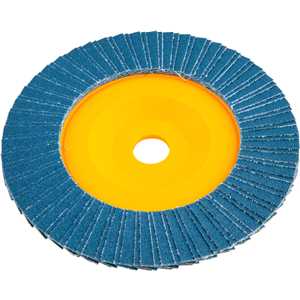 Flap-disc, disco de desbaste/acabamento, 7" - 180 mm, reto, grão 80, VONDER
