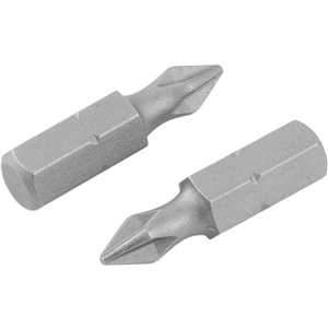 Bits/ponteira phillips S2, encaixe 1/4", nº 2, 1/4" x 25 mm, com 2 peças, VONDER