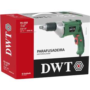 Parafusadeira elétrica, encaixe 1/4", 127 V~, 550W, TS 550, DWT