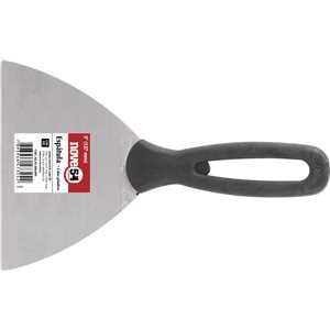 Espátula de aço, 5" - 127 mm, com cabo plástico, NOVE54