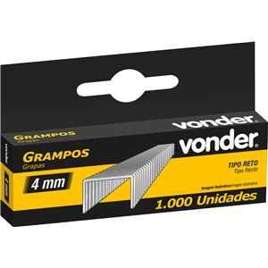 Grampo reto 4 mm, VONDER