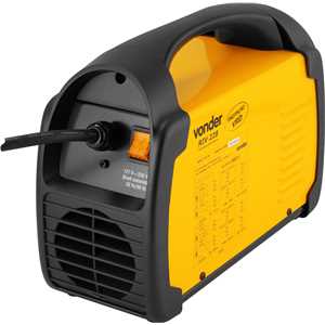 Inversor para solda com eletrodo e TIG, 200 A, IM 228, com máscara de escurecimento automático tonalidade 9 a 13, monofásico, 127 V~ - 220 V~ - Seleção automática VONDER
