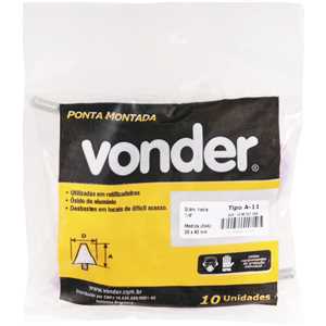 Ponta montada A-11 haste 1/4" VONDER