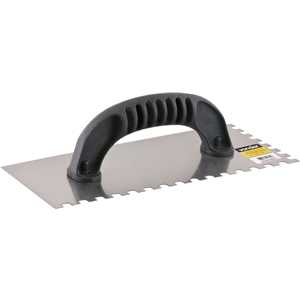 Desempenadeira de aço, dentada, com cabo plástico, 255 mm x 120 mm, VONDER