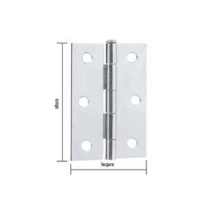 Dobradiça para porta 3.1/2", em ferro zincado, VONDER