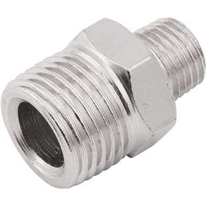 Adaptador/niple de redução, rosca, 1/2" macho x 1/4" macho, VONDER