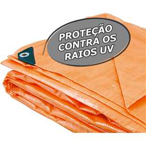 Lona de polietileno laranja 6 m x 4 m, VONDER
