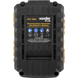 Bateria 20 V, íons de lítio, 2 Ah, para PFV 200I, PFV 212IB e TPV 200 VONDER PLUS