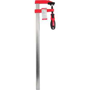 Grampo tipo sargento 500 mm x 80 mm, com ranhuras, NOVE54