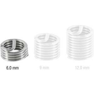 Inserto roscado, M6 x 1,00 mm x 6 mm, VONDER