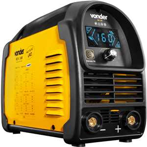 Inversor para solda com eletrodo e TIG, 160 A, RIV 168, com display LED, monofásico, 127 V~ - 220 V~ - Seleção automática, VONDER
