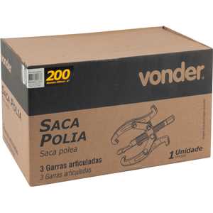 Saca-polia com 3 garras articuladas, 200 mm, VONDER