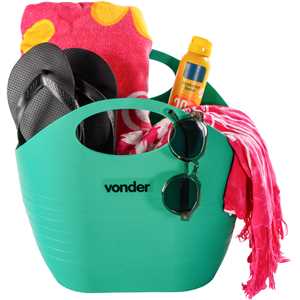 Bolsa plástica multiuso, 8,5 litros, verde, VONDER