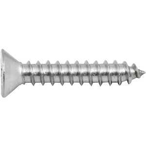 Parafuso autoatarraxante inox, 3,5 mm x 19,0 mm, cabeça chata, phillips, VONDER