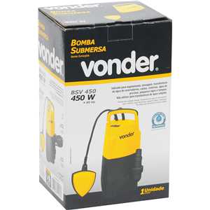 Bomba submersa 450 W, BSV 450, 220 V~, VONDER